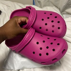 Fuchsia Fun Crocs (Never Opened, Never Worn)!!